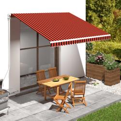 Toile d'auvent Orange et marron 4x3 m
