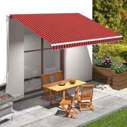 Toile d'auvent Orange et marron 4,5x3 m