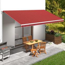 Toile d'auvent Orange et marron 6x3 m
