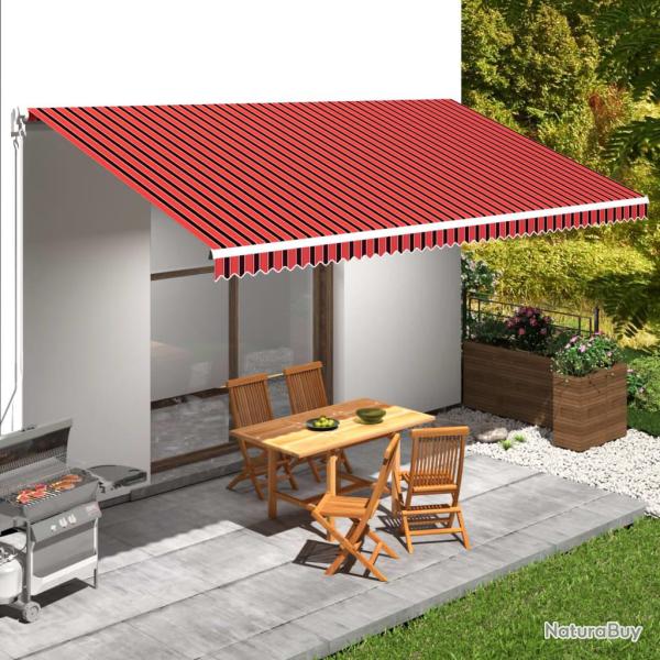 Toile d'auvent Orange et marron 6x3 m