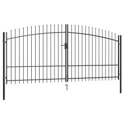 Portail double Woerden avec t&ecirc;te en pointe 400x224,5 cm