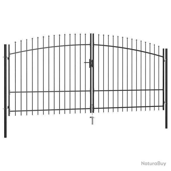 Portail double Woerden avec t�te en pointe 400x224,5 cm
