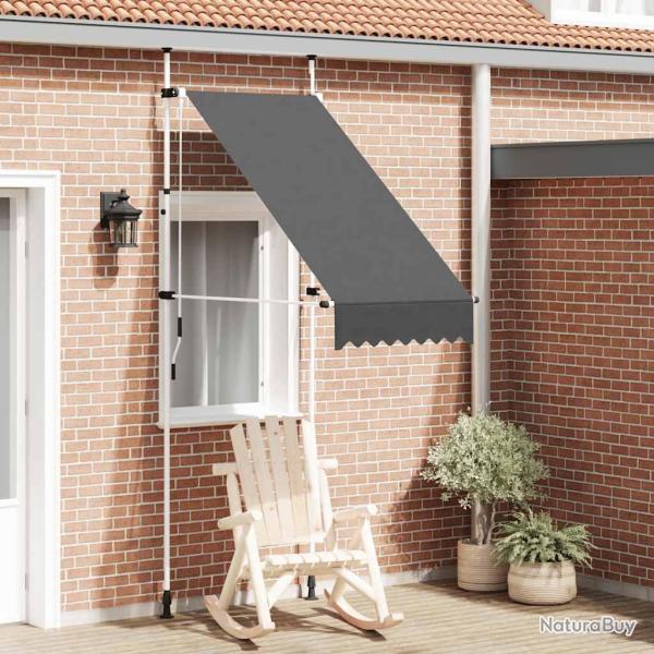 Auvent manuel r�tractable 100 cm anthracite