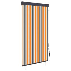 Store roulant d'ext&eacute;rieur 80x250 cm Jaune et bleu