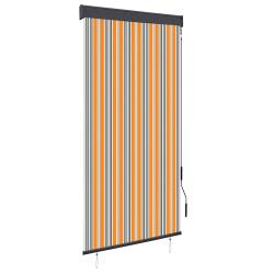Store roulant d'ext&eacute;rieur 100x250 cm Jaune et bleu