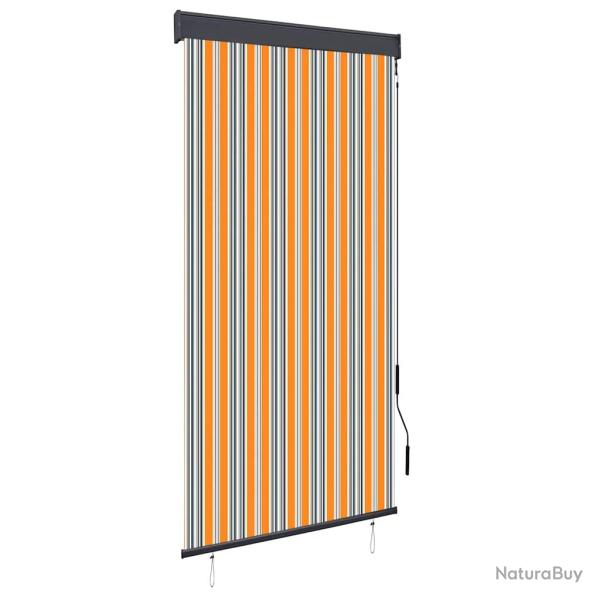 Store roulant d'ext�rieur 100x250 cm Jaune et bleu