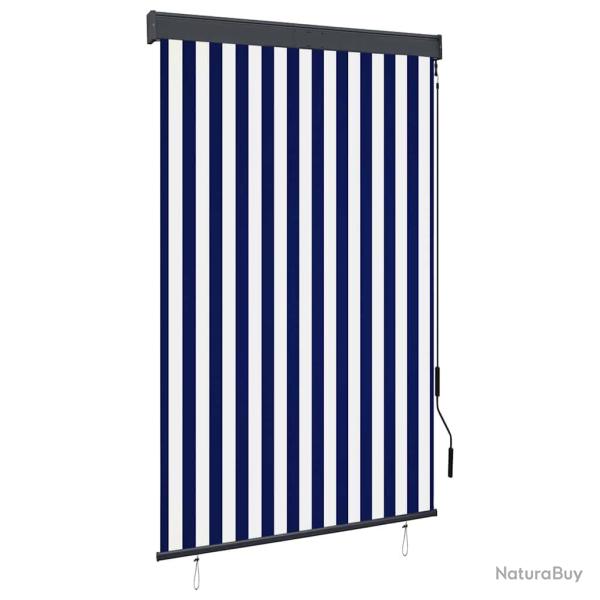 Store roulant d'ext�rieur 120x250 cm Bleu et blanc