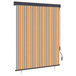 Store roulant d'ext&eacute;rieur 140x250 cm Jaune et bleu