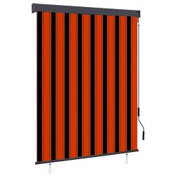 Store roulant d'ext&eacute;rieur 140x250 cm Orange et marron