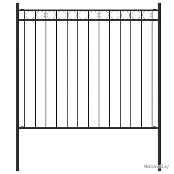 Cl�ture de  ASSEN en acier noir 1,7�x�0,8�m