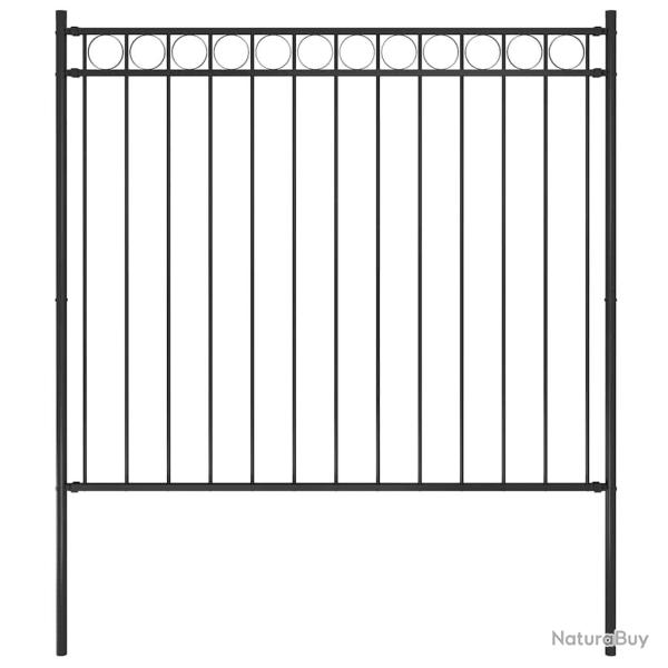 Cl�ture de  ASSEN en acier noir 1,7�x�1,5�m