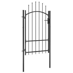 Portail de  Woerden acier 1x1,7 m noir
