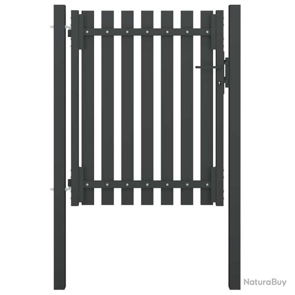 Portail de  en acier 100x100 cm anthracite