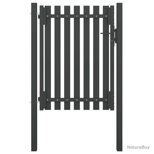 Portail de  en acier 100x125 cm anthracite