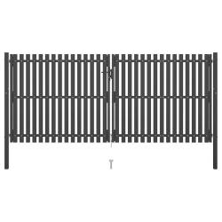 Portail de  en acier 400x150 cm anthracite