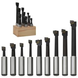Cutters de per&ccedil;age 9 pcs 12 mm &agrave; base de bois