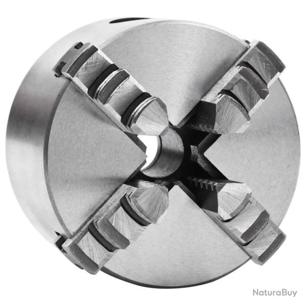 Mandrin de tour auto-centrant � 4 m�choires 80 mm Acier