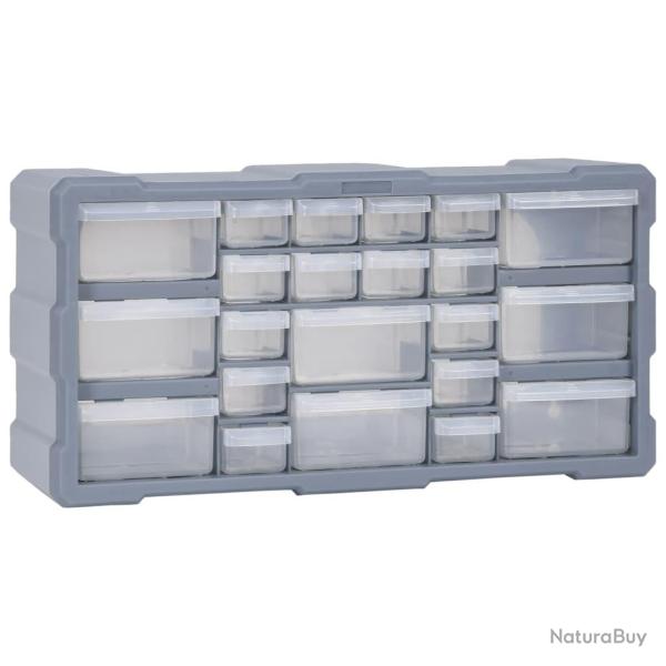 Organisateur multi-tiroirs avec 22 tiroirs 49x16x25,5 cm