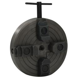 Mandrin &agrave; bois &agrave; 4 m&acirc;choires connexion M18 acier noir 150x63 mm