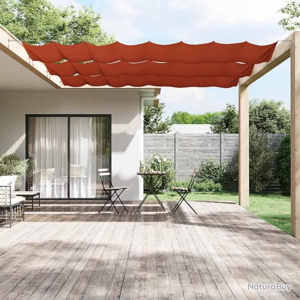 Auvent vertical Terre cuite 100x1000 cm Tissu oxford