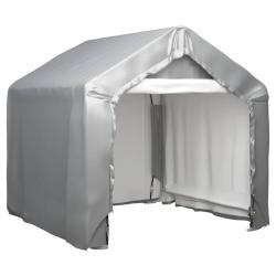 Tente de rangement Gris 180x180 cm Acier galvanis&eacute;
