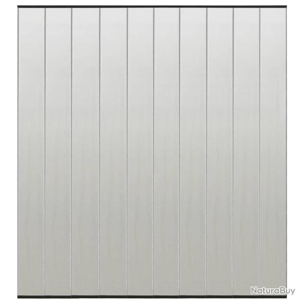 Moustiquaire de porte rideau en maille 10 pcs Noir 240x240 cm