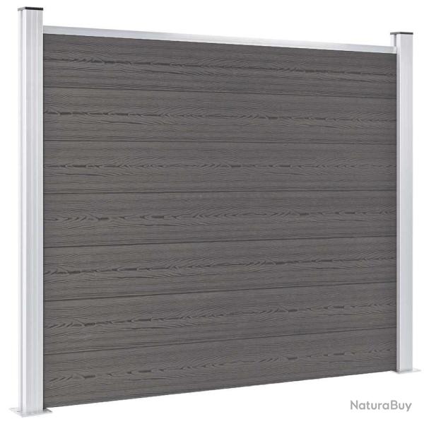 Panneau de cl�ture WPC 180x146 cm Gris