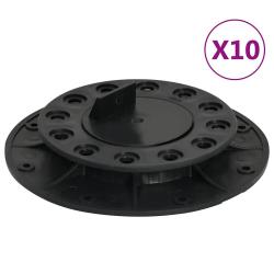 Pieds de terrasse r&eacute;glables 10 pcs 20-30 mm