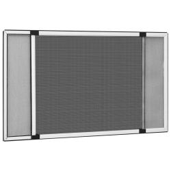 Moustiquaire extensible pour fen&ecirc;tres Blanc (75-143)x50 cm