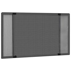 Moustiquaire extensible pour fen&ecirc;tres Anthracite (75-143)x50 cm