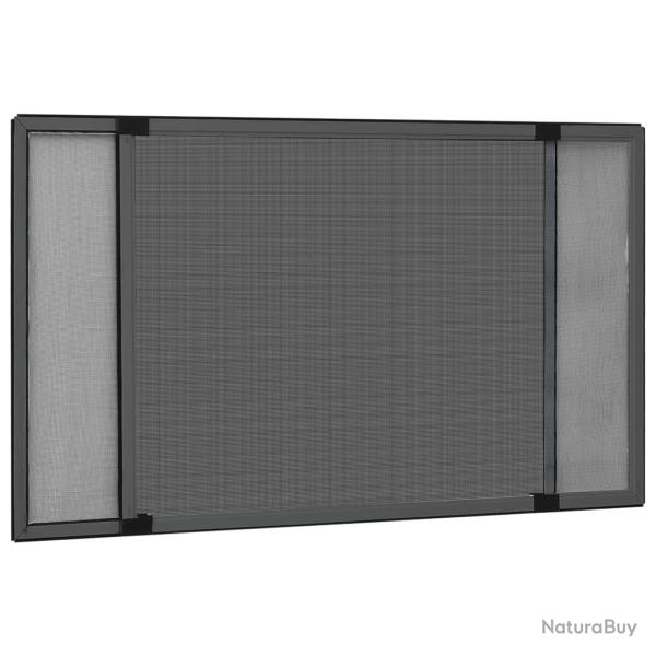 Moustiquaire extensible pour fen�tres Anthracite (75-143)x50 cm