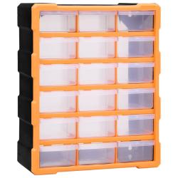 Organisateur multi-tiroirs avec 18 tiroirs centraux 38x16x47 cm