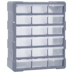 Organisateur multi-tiroirs avec 18 tiroirs centraux 38x16x47 cm