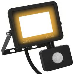 Projecteur &agrave; LED avec capteur 20 W Blanc chaud