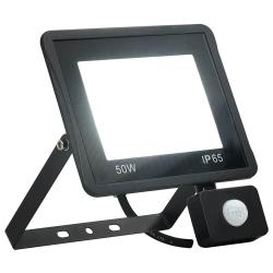 Projecteur &agrave; LED avec capteur 50 W Blanc froid