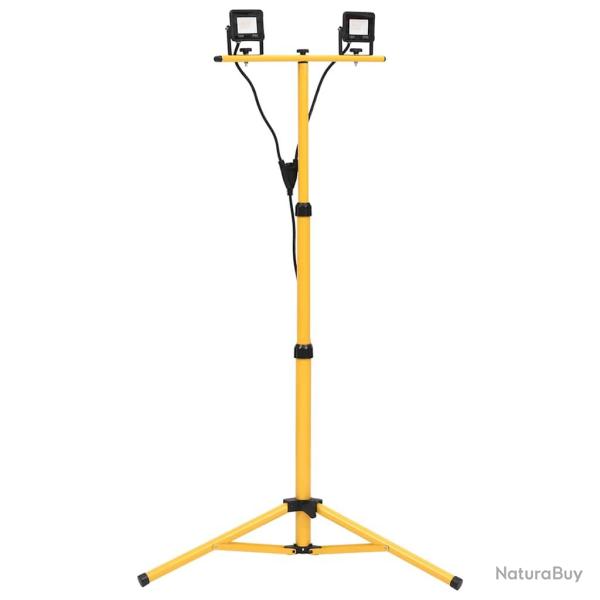 Projecteur � LED avec tr�pied 2x10 W Blanc froid
