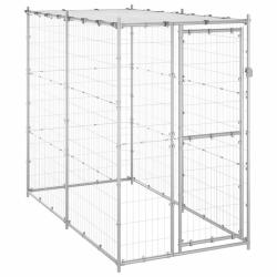 Chenil ext&eacute;rieur Acier galvanis&eacute; avec toit 110x220x180 cm