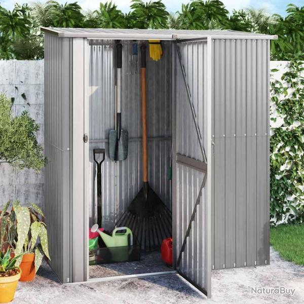 Abri de Gris 180,5x97x209,5 cm Acier galvanis�