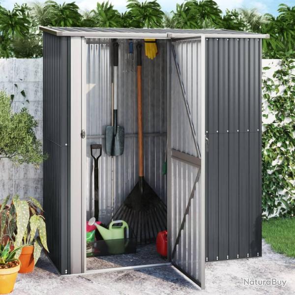 Abri de Anthracite 180,5x97x209,5 cm Acier galvanis�