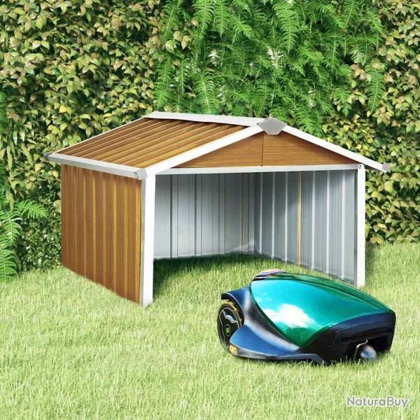 Abri pour robot de  92x97x63 cm Acier galvanis� Marron