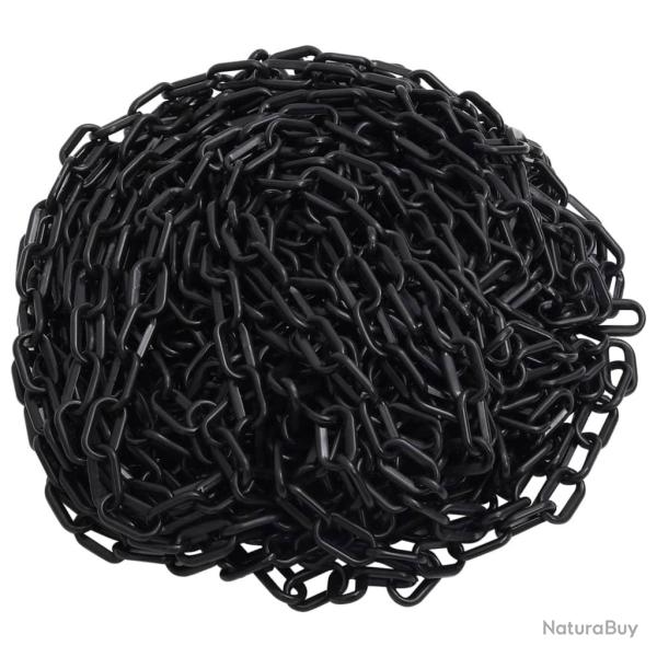 Cha�ne d'avertissement Noir 100 m �6 mm Plastique