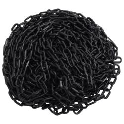 Cha&icirc;ne d'avertissement Noir 30 m &Oslash;8 mm Plastique