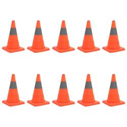 C&ocirc;nes de signalisation escamotables 10 pcs 42 cm