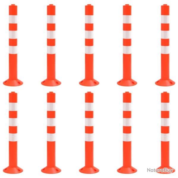 Bornes de contr�le du trafic 10 pcs 75 cm PE