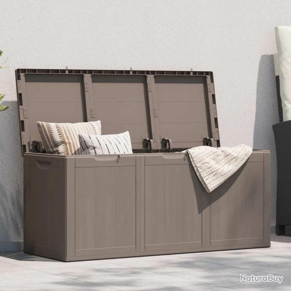 Bo�te de rangement de 270 L Marron PP aspect bois