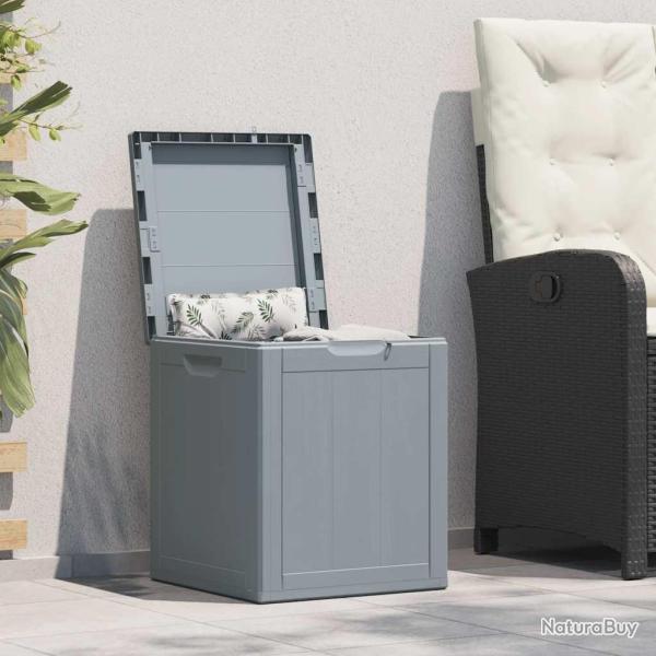 Bo�te de rangement de 90 L Gris PP aspect bois