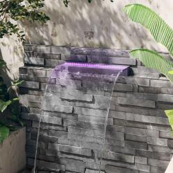 D&eacute;versoir pour cascade avec LED RVB Acrylique 60 cm