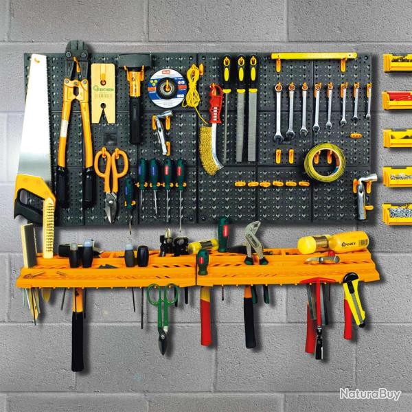 Panneau porte-outils 500x1000 mm 50 crochets PP