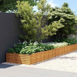Lit sur&eacute;lev&eacute; de 770 x 100 x 36 cm acier corten