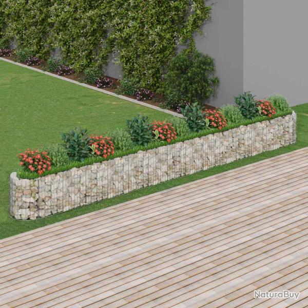 Lit sur�lev� � gabion Fer galvanis� 540x50x50 cm